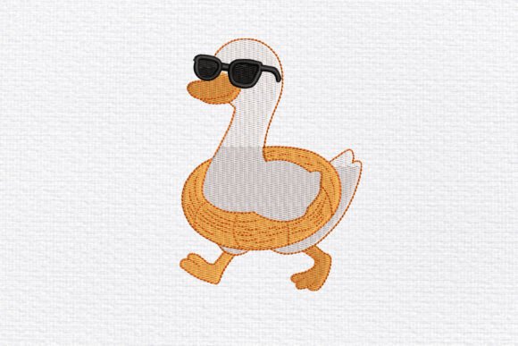 Cool Duck with Float Embroidery Design Review