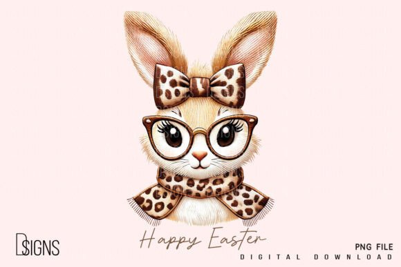 Easter Bunny Leopard Bow: A Seasonal Embroidery Design Review