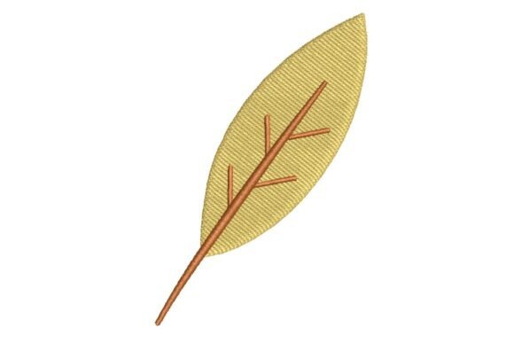 Golden Autumn Leaf Embroidery for Real Projects