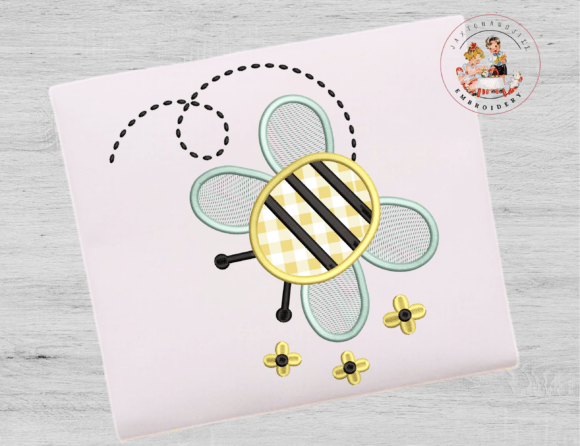 Honey Bee Machine Embroidery Design