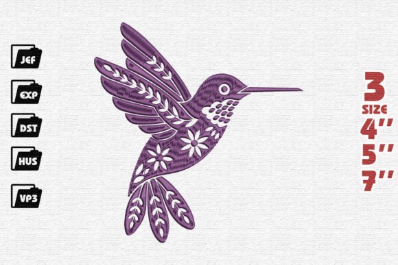 Hummingbird Floral Tribal Embroidery Review for Real Projects