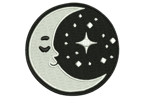 Moon and Stars Embroidery: A Celestial Touch for Holiday Crafts