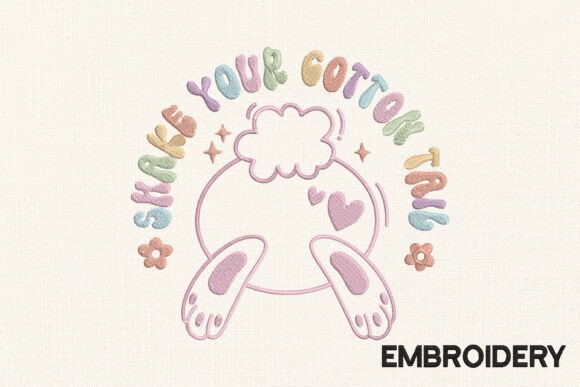 Shake Your Cotton Tail Easter Embroidery