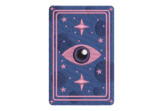 Tarot Card Embroidery: Mystical Charm for Craft Fair Standouts