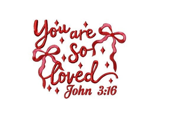 You Are So Loved Embroidery Design